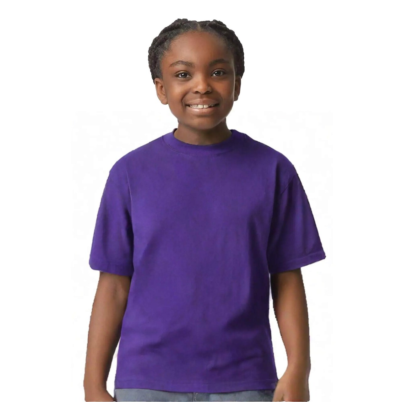 Gildan Youth Ultra Cotton Crewneck Short Sleeve T-Shirt for Custom Print & Outdoor Activities Everyday Tee